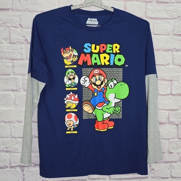 Super Mario Long Sleeve Top XL - Picture 5 of 7